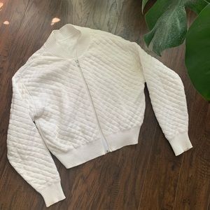 Quilted vintage bomber jacket